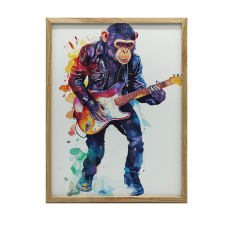 ALUMÍN KERETES FALI PLAKÁT GItárral 40X50 CM grafika, keretezett kép