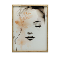 ALUMÍNIUM KERETES FALI PLAKÁT A NŐI SZÉPSÉG LÁTÁSA 40x50 CM grafika, keretezett kép