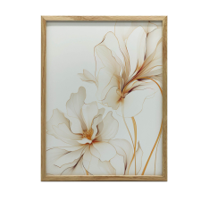 ALUMÍNIUM KERETES FALI PLAKÁT ELEGANT FINOM 70x100 CM grafika, keretezett kép