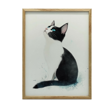 ALUMÍNÍV KERETES FALI PLAKÁT FEHÉR 40x50 CM grafika, keretezett kép