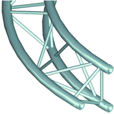 ALUTRUSS TRILOCK 6082 Circlepart 2m inside 90° világítás