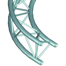 ALUTRUSS TRILOCK 6082 Circlepart 8m in.30°> világítás