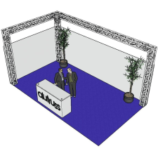 ALUTRUSS Truss set QUADLOCK 6082 L-Figure 7x4x3.5m (WxDxH) világítás