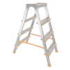 ALVE Kétrészes létra, ALVE Eurostyl Hobby 1924, 2 x 4 fokos, 86 cm, 150 kg teherbírás, kétoldalas kivitel