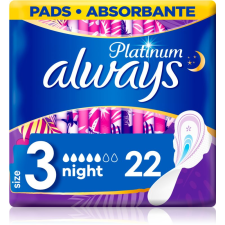 Always Platinum Night Size 3 egészségügyi betétek éjszakára 22 db gyógyászati segédeszköz