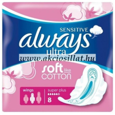 Always Sensitive Ultra Super Plus egészségügyi betét 8db intim higiénia