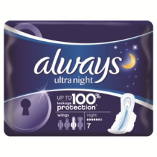  Always Ultra Night Egészségügyi Betét, 7 db intimhigiénia nőknek