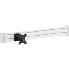 AlzaErgo Slatwall SWP110 fehér sín + SWMP220 fehér tartó + SWAS420 fekete tartó tv állvány és fali konzol