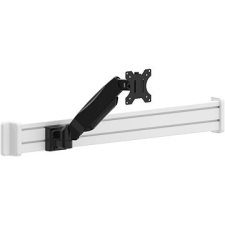 AlzaErgo Slatwall SWP110 fehér sín + SWMP220 fehér tartó + SWAS430 fekete tartó tv állvány és fali konzol