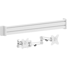 AlzaErgo Slatwall SWP110 fehér sín + SWMP220 fehér tartók + SWAD510 fehér tartó tv állvány és fali konzol