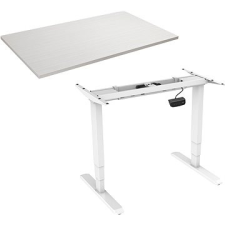 AlzaErgo Table ET1 NewGen fehér + TTE-01 fehér furnér asztallap 140 x 80 cm bútor