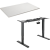 AlzaErgo Table ET1 NewGen fekete + TTE-03 160x80cm fehér tölgy asztallap