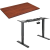 AlzaErgo Table ET1 NewGen fekete + TTE-03 barna furnér asztallap 160 x 80cm