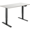 AlzaErgo Table ET1 NewGen fekete + TTE-12 120x80 cm fehér tölgy asztallap