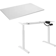 AlzaErgo Table ET2, fehér + asztallap, 120×80 cm, laminált fehér íróasztal