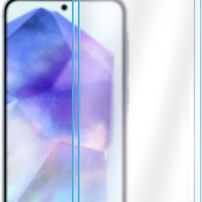AlzaGuard Case Friendly Glass Samsung Galaxy A55 5G 2.5D üvegfólia - 2db mobiltelefon kellék