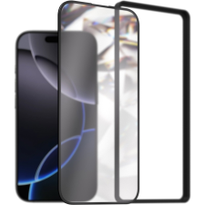 AlzaGuard DiamondShiel Glass iPhone 16 Pro 3D üvegfólia + felhelyező keret mobiltelefon kellék