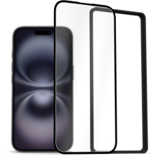 AlzaGuard Elite Resin Glass iPhone 16 3D üvegfólia (AGD-TGER13B) mobiltelefon kellék