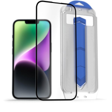 AlzaGuard FullCover Glass EasyFit DustFree 2 Pack iPhone 14 2.5D üvegfólia mobiltelefon kellék