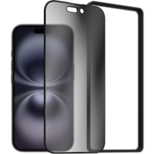 AlzaGuard FullCover Privacy Glass Protector iPhone 16 2.5D üvegfólia + felhelyező keret mobiltelefon kellék