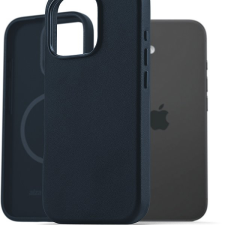 AlzaGuard Genuine Leather iPhone 16 Pro MagSafe kék tok tok és táska