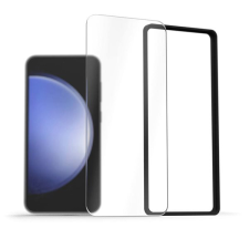 AlzaGuard Glass EasyFit 2 Pack Samsung Galaxy S22 2.5D üvegfólia + felhelyező keret mobiltelefon kellék