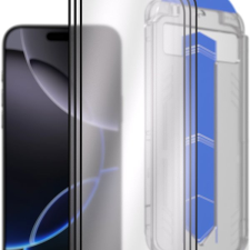 AlzaGuard Glass EasyFit DustFree iPhone 16 Pro Max 2.5D üvegfólia mobiltelefon kellék