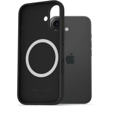 AlzaGuard iPhone 16 Silicone Case Compatible with Magsafe fekete tok tok és táska