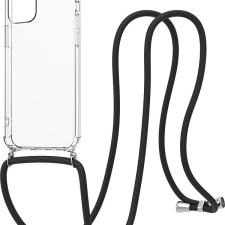 AlzaGuard Luxe Lanyard Case iPhone 12/12 Pro fekete tok tok és táska