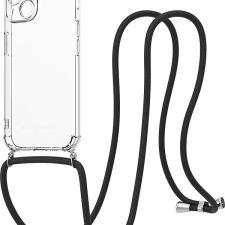 AlzaGuard Luxe Lanyard Case iPhone 15 fekete tok tok és táska