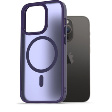 AlzaGuard Matte Case Compatible with Magsafe iPhone 14 Pro sötétlila tok tok és táska