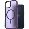 AlzaGuard Matte Case Compatible with Magsafe iPhone 14 sötétlila tok (AGD-PCMM68DU)