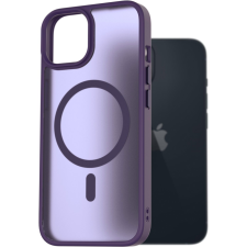 AlzaGuard Matte Case Compatible with Magsafe iPhone 14 sötétlila tok (AGD-PCMM68DU) tok és táska