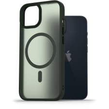 AlzaGuard Matte Case Compatible with Magsafe iPhone 14 sötétzöld tok tok és táska