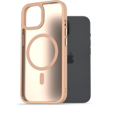 AlzaGuard Matte Case Compatible with Magsafe iPhone 15 homoksárga tok tok és táska