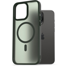 AlzaGuard Matte Case Compatible with Magsafe iPhone 15 Pro Max sötétzöld tok tok és táska