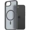AlzaGuard Matte Case Compatible with Magsafe iPhone 16e / 17e szürke tok