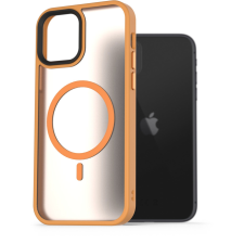 AlzaGuard Matte iPhone 11 Magsafe sárga tok (AGD-PCMM55Y) tok és táska