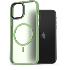 AlzaGuard Matte iPhone 11 Magsafe zöld tok (AGD-PCMM55E) tok és táska