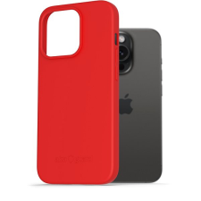 AlzaGuard Matte iPhone 15 Pro piros TPU tok tok és táska