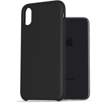 AlzaGuard Premium Liquid Silicon iPhone X/Xs - fekete tok és táska