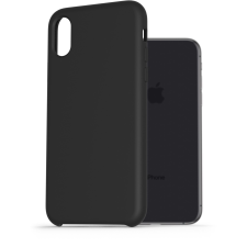 AlzaGuard Premium Liquid Silicone Case iPhone X / Xs fekete tok (AGD-PCS0004B) tok és táska