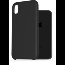 AlzaGuard Premium Liquid Silicone Case iPhone Xr fekete tok (AGD-PCS0005B) tok és táska
