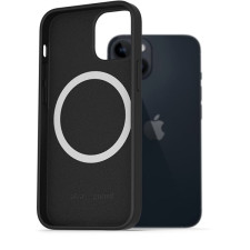 AlzaGuard Silicone Case Compatible with Magsafe iPhone 14 fekete tok tok és táska