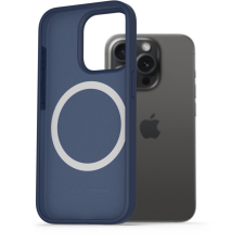 AlzaGuard Silicone Case Compatible with Magsafe iPhone 15 Pro kék tok (AGD-PCMS20L) tok és táska
