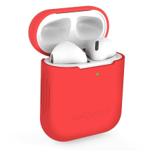 AlzaGuard Skinny Silicone Case Airpods 1. és 2. generáció, piros fülhallgató, fejhallgató tok