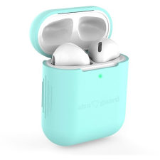 AlzaGuard Skinny Silicone Case Airpods 1. és 2. generáció, zöld fülhallgató, fejhallgató tok