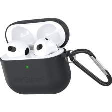AlzaGuard Skinny Silicone Case az Airpods 2021 számára, fekete fülhallgató, fejhallgató tok