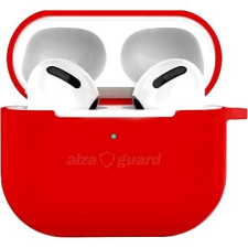 AlzaGuard Skinny Silicone Case az Airpods 2021 számára, piros audió kellék