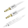 AlzaPower Alucore Audio 3.5mm Jack 4P-TRRS (M) to 3.5mm Jack (M), 1m - ezüst (APW-CBA4JM01S)